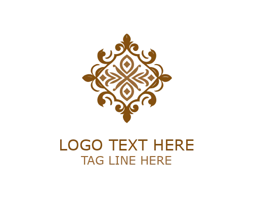 Antique Floral Ornament Logo