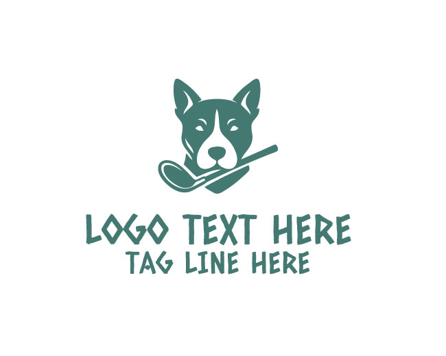Apex Golfer Dog Logo