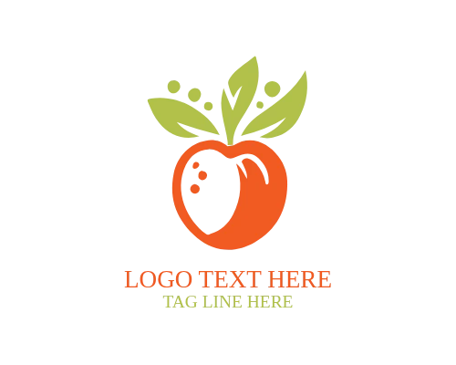 Apple Cluster Fruit Logo