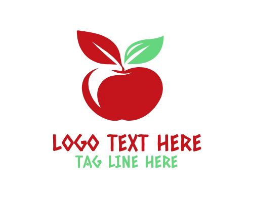 Apple Fruit Logo for Berry Food Branding