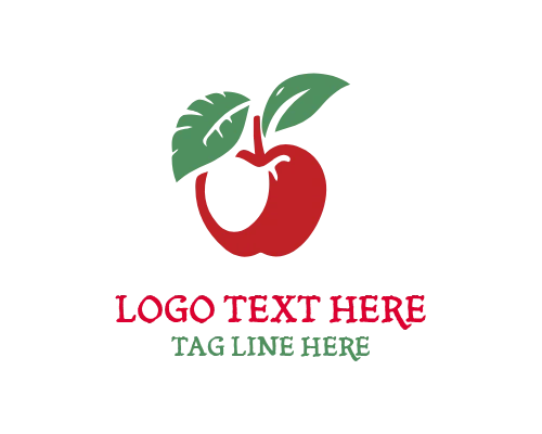 Apple Fruit Logo for Fresh Produce Branding