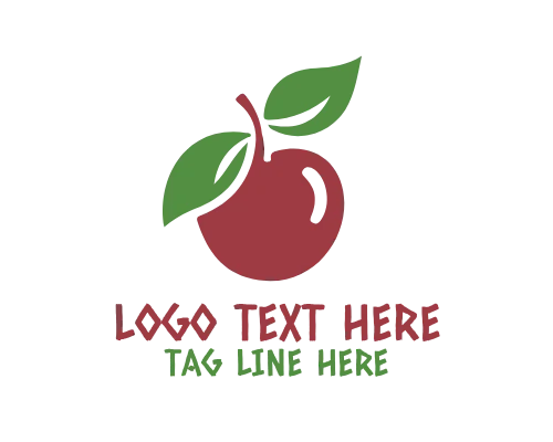 Apple Fruit Logo for Fresh Produce Branding