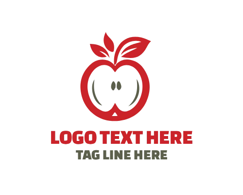 Apple Fruit Logo for Fresh Produce Branding