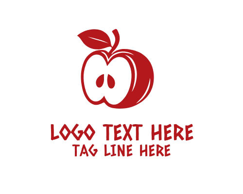 Apple Fruit Logo for Summer Food Branding