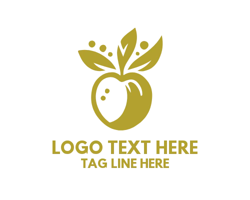 Apple Fruit Logo for Sweet Food Branding