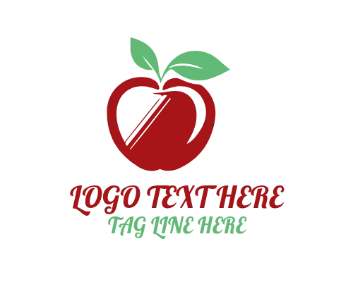 Apple Fruit Logo for Tropical Produce Branding