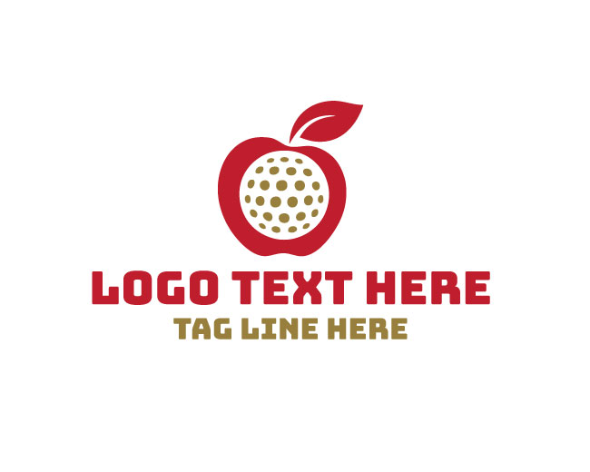Apple Golf Best Design Logo