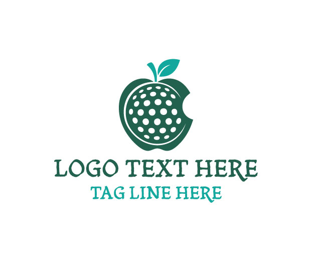  Apple Golf Club Design Logo