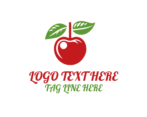 Apple Logo for Fruit Farm and Agriculture Branding