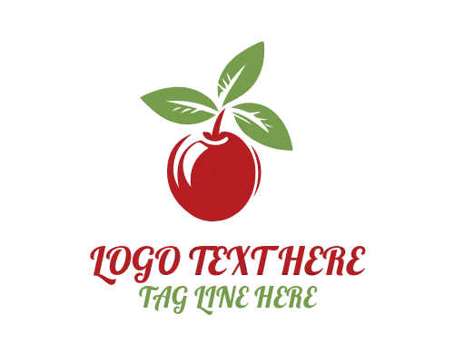 Apple Logo for Organic and Farm Branding