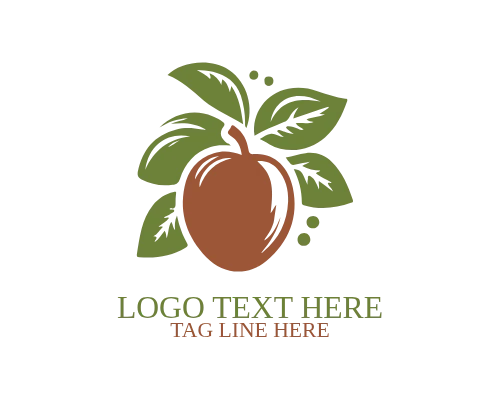 apricot bloom floral logo.