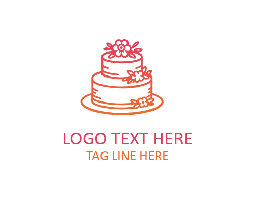 Apricot Cake Logo for Seasonal Bakeries, Fresh Fruit Desserts, and Organic Cake Brands