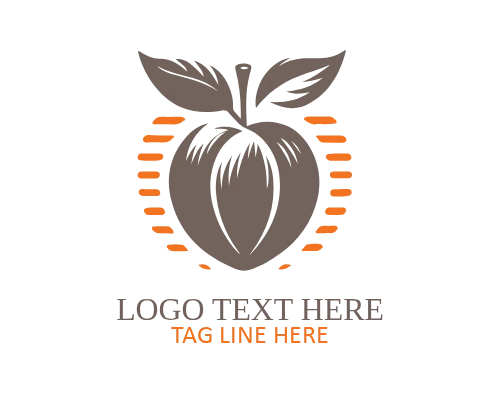 apricot slice minimal logo