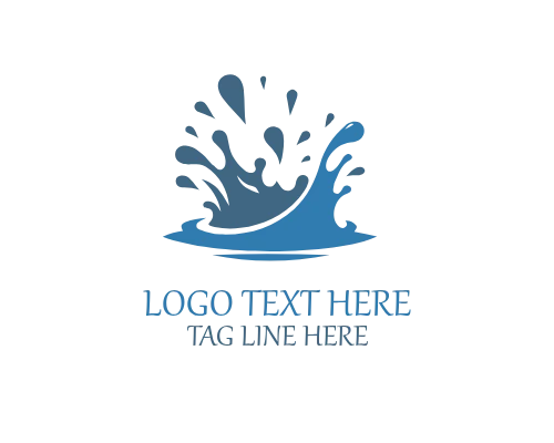 Aqua Energy Splash Logo for Active Lifestyle Brands