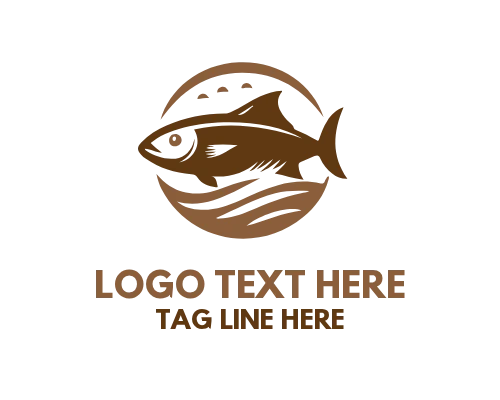 Aquarium Service Fish Logo