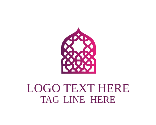Arabic Mosque Dome Logo
