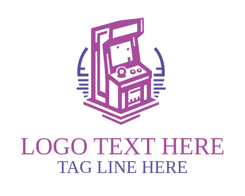 Arcade Gaming Joystick Logo