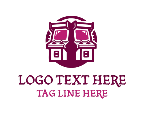 Arcade Gaming Neon Sign Logo