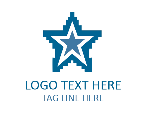 Arcade Pixel Star Logo