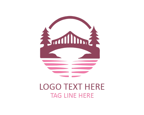 Arch Bridge Logo for Elegant, Structural, and Landscape Brands
