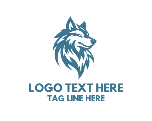  Arctic Wolf in Snow Wilderness Logo