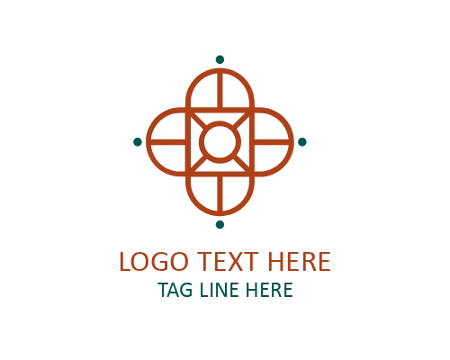 Art Deco Geometric Logo for Luxury and Vintage Brands