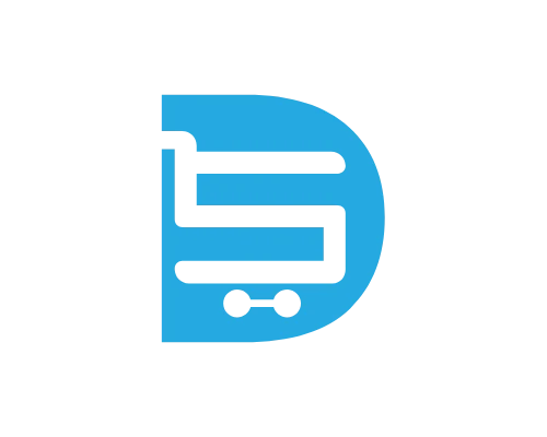 Art Deco Letter D Chart Logo