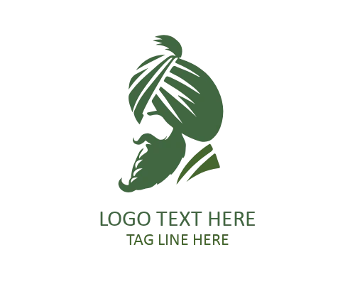 Artisan Cultural Turban Logo for Handcrafted, Heritage, and Lifestyle Brands
