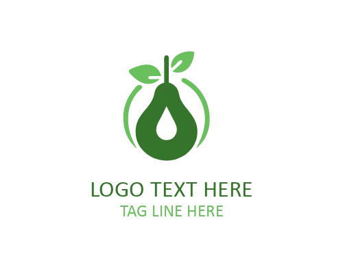 Artisan Pear Food Logo for Handmade Products and Small Batch Brands