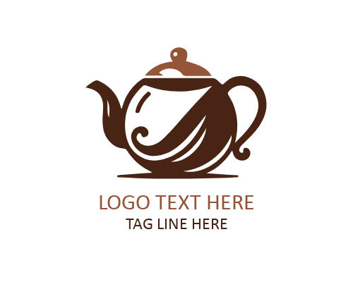 Artisan Pour Teapot Logo for Specialty Teas and Creative Cafes