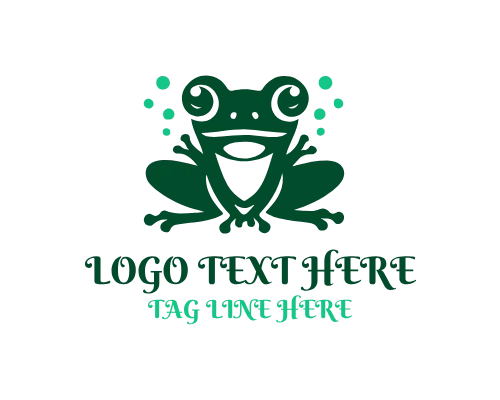 Artist Frog Painting  Logo
