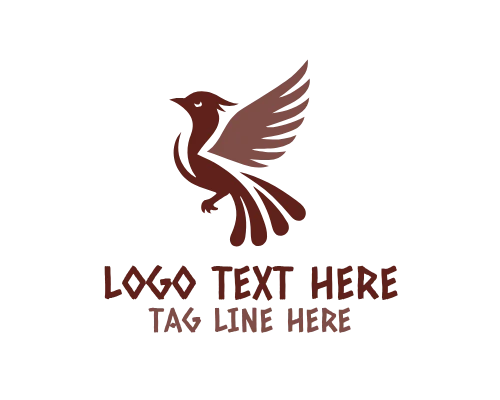 Artistic Abstract Bird Logo