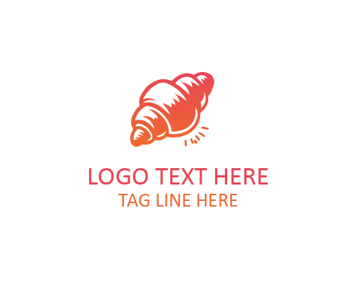 Artistic Croissant Logo Design