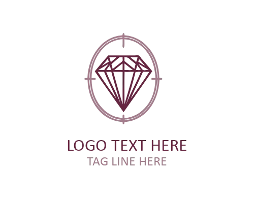 Artistic Floral Diamond Logo for Creative and Elegant Branding