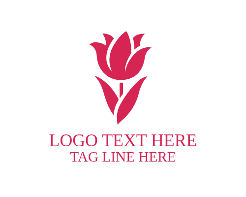 Artistic Flower Tulip Logo