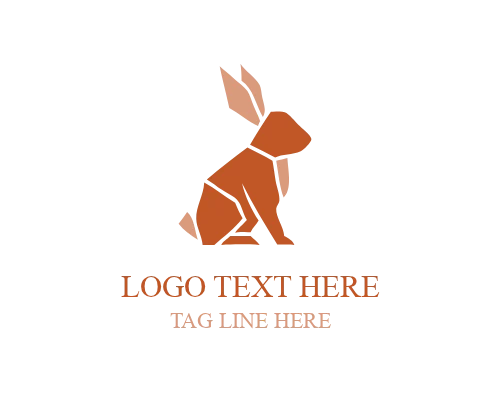 Artistic Layer Paper Animal Logo