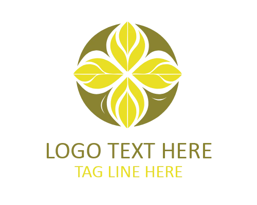 Artistic Leaf Emblem