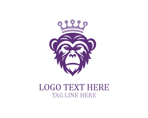 Artistic Line Monkey Logo