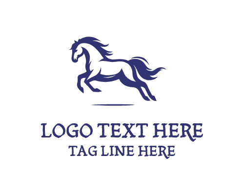 Artistic Linear Horse Logo