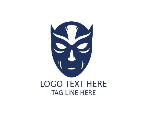 Artistic Mask Flat Logo for Creative, Cultural, and Entertainment Brands