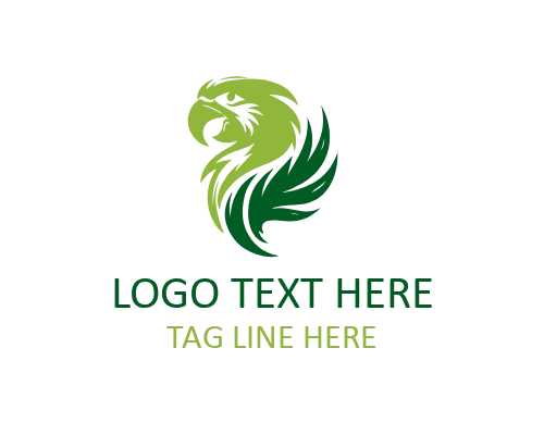 Artistic Modern Parrot Logo