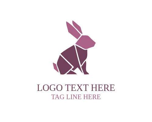 Artistic Paper Craft Animal Logo