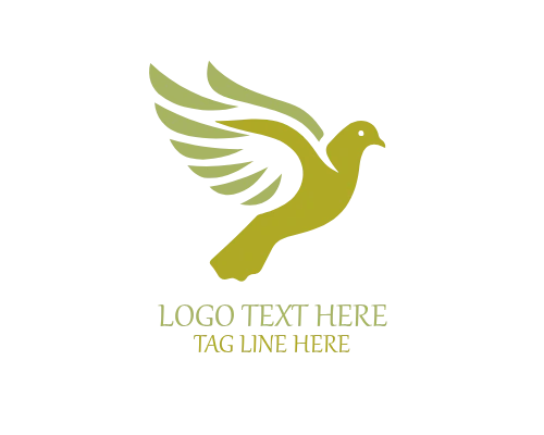 Artistic Pigeon Logo for Designers and Creative Studios