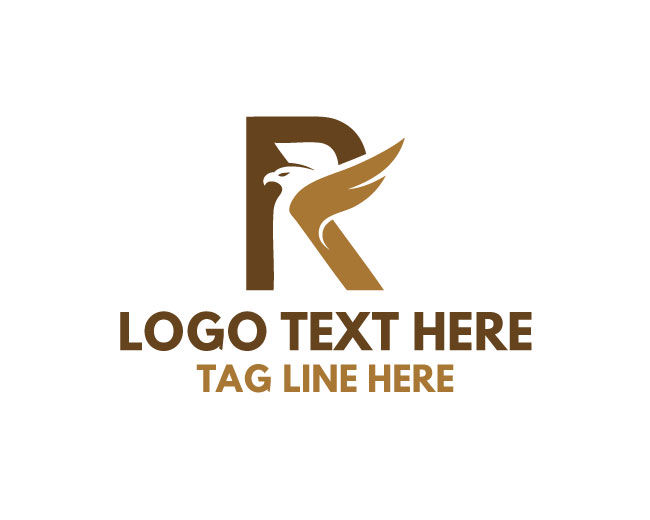 Artistic R Bird Logo