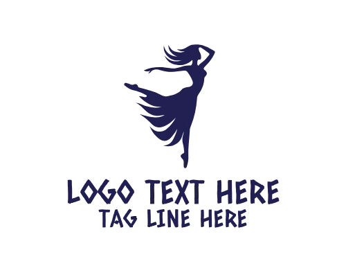 Artistic Silhouette Dancer Logo