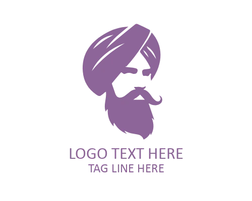 Artistic Style Turban Logo for Creative, Cultural, and Design Brands