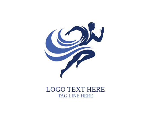 Athlete Baseball Logo