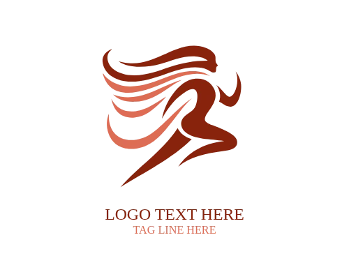 Athlete Snowboarder Logo
