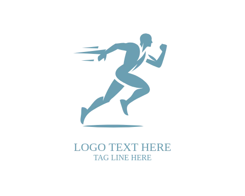 Athlete Table Tennis Logo