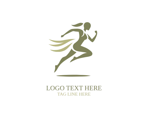  Athlete Victory Pose Logo